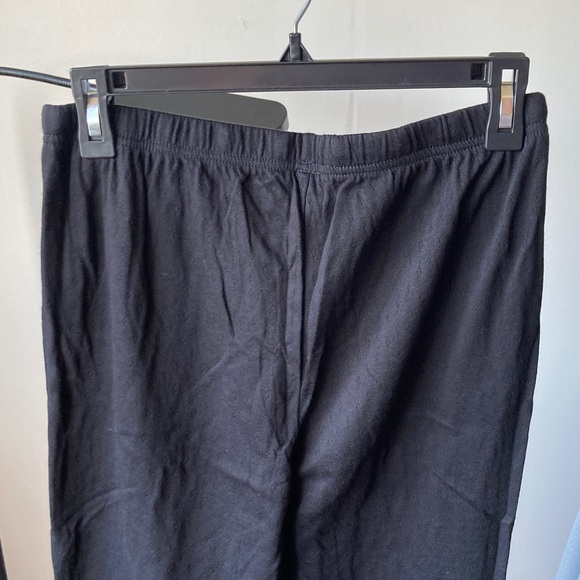 Croft & Barrow 2 piece PJ set metallic stripe top & black pant size S - Picture 10 of 15